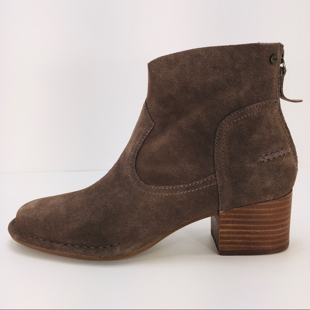 UGG Womens Size 7M Bandara Dark Olive Suede Boot